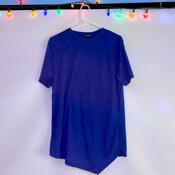 SHEIN cobalt blue long T-shirt. - Picture 1 of 2